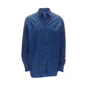 Pre-owned Cotton tops Louis Vuitton Vintage , Blue , Heren