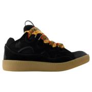 Leather sneakers Lanvin , Black , Heren