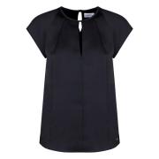 Blouse met uitsnede Calvin Klein , Black , Dames