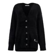 Versierde Maxi Cardigan Philosophy di Lorenzo Serafini , Black , Dames