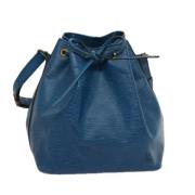 Pre-owned Leather shoulder-bags Louis Vuitton Vintage , Blue , Dames