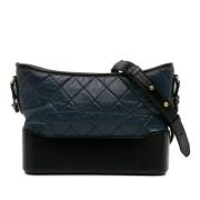 Pre-owned Leather chanel-bags Chanel Vintage , Blue , Dames