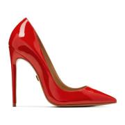 Rode gelakte stiletto's met puntige neuzen Kazar , Red , Dames