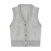 Gebreid Vest 54406 Demi Gustav , Gray , Dames