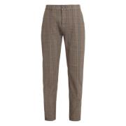 Stretch Katoenen Chino Broek Department Five , Brown , Heren