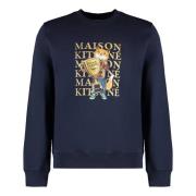 Sweatshirts Hoodies Maison Kitsuné , Blue , Heren