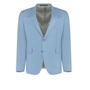 Wollen en mohair tweedelig pak PS By Paul Smith , Blue , Heren