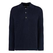 Gebreid katoenen poloshirt Our Legacy , Blue , Heren