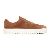 Suede Sneakers met Dikke Zool Kazar , Brown , Heren