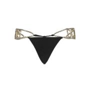 Rhinestone Hipster Bikini Gcds , Black , Dames