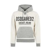 Bedrukte Hoodie Dsquared2 , Gray , Heren