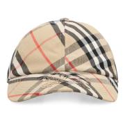 Paisley Logo Baseball Cap Burberry , Beige , Dames