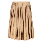 Geplooide rok met steenversiering Burberry , Brown , Dames