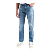 Slim Lichtblauwe Jeans Emporio Armani , Blue , Heren