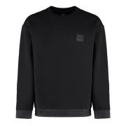 Geribbelde crew-neck sweatshirt met sleutelhanger bedel Hugo Boss , Bl...