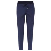 Track Pants met Gebreide Inzetstukken Les Deux , Blue , Heren