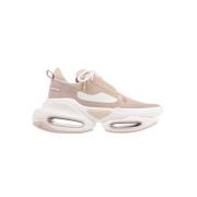 Chunky Leren Sneakers Balmain , Beige , Dames