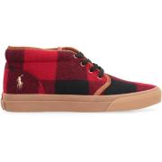 Wollen Mid-Top Sneakers Ralph Lauren , Red , Heren