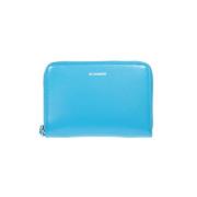 Zip Around Wallet Jil Sander , Blue , Dames