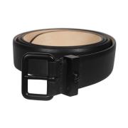 Klassieke Leren Riem Alexander McQueen , Black , Heren