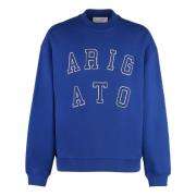 Logo Detail Katoenen Sweatshirt Axel Arigato , Blue , Heren