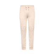 Katoenen Track-Pants met Elastische Manchetten Balmain , Beige , Heren