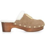 Studded Suède Muiltjes Dolce & Gabbana , Brown , Dames