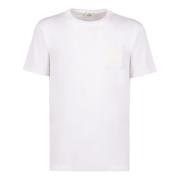 Geribbelde kraag crew-neck T-shirt Etro , White , Heren