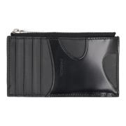 Stijlvolle Leren Kaarthouder Salvatore Ferragamo , Black , Heren