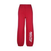 Bedrukte katoenen sweatpants Versace Jeans Couture , Red , Dames