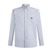 Gestreept Pegasus Shirt Etro , White , Heren