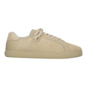 Stijlvolle Tennis Sneakers met Leren Inzetstuk Palm Angels , Beige , H...