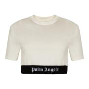 Tops Palm Angels , White , Dames