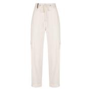 Trousers Peserico , White , Dames