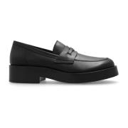 ‘Lovecalf’ schoenen type ‘loafers’ Casadei , Black , Dames