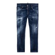 Slim Fit Denim Jeans Dsquared2 , Blue , Heren