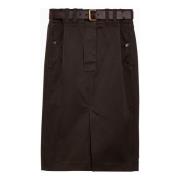 Lange Rok Saint Laurent , Brown , Dames