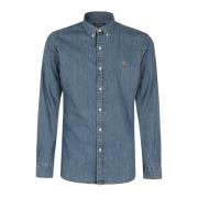 Denim Overhemd Ralph Lauren , Blue , Heren