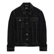 Denim Jack Saint Laurent , Blue , Heren