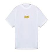 Logo T-shirt MM6 Maison Margiela , White , Heren