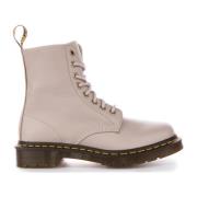 Taupe Vintage Enkellaarzen voor Vrouwen Dr. Martens , Beige , Dames