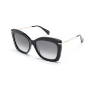 Mm0101 01B Sunglasses Max Mara , Black , Dames