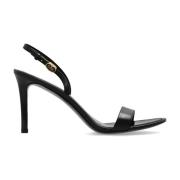 High Heel Sandals Tory Burch , Black , Dames