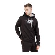 Heren Hoodie Regular Fit Zwart Tommy Hilfiger , Black , Heren