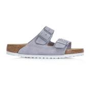 Paarse Suède Slippers Birkenstock , Purple , Dames