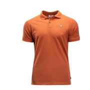 Heren Polo Shirt Terracotta Bruin Regular Fit Fjällräven , Orange , He...