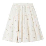 Flared Skirt Bonpoint , White , Dames