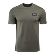 Groene Modal Heren T-shirt Emporio Armani EA7 , Green , Heren