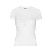 Witte Twisted T-Shirt Rotate Birger Christensen , White , Dames