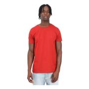 Rood korte mouw T-shirt Casual Stijl Tommy Hilfiger , Orange , Heren